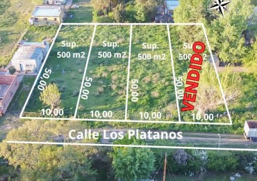 SE VENDEN LOTES DE 500 M2